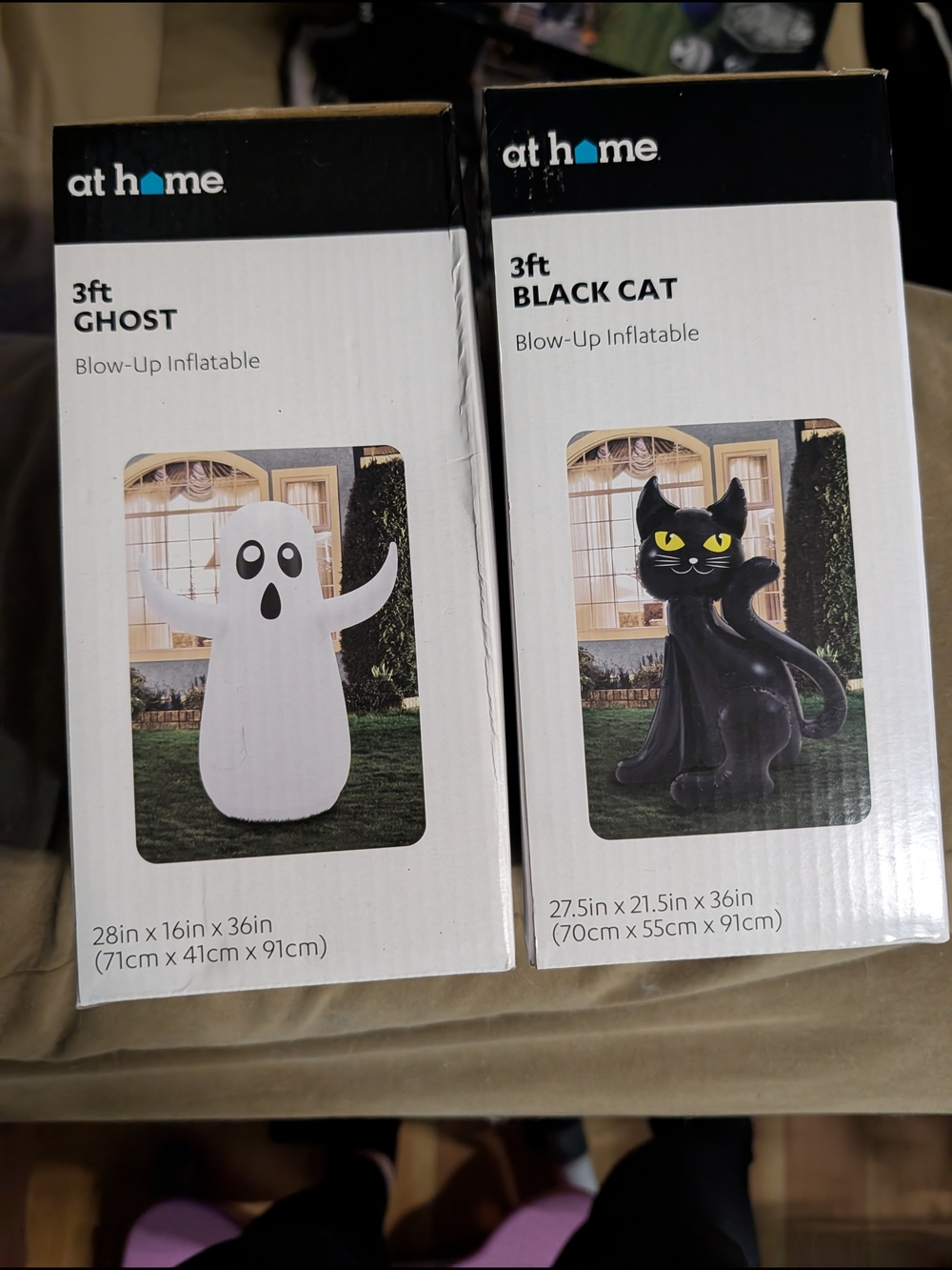 at home Black Cat Kids Inflatable Costume - 3ft